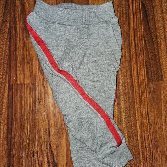 Little Sleepies Sesame Street Grey & Red Bamboo Sweatpants Baby Size 12-18 Month - Picture 2 of 4
